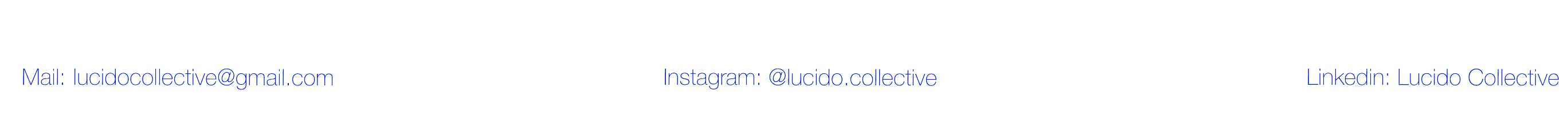Mail · Instagram · Linkedin